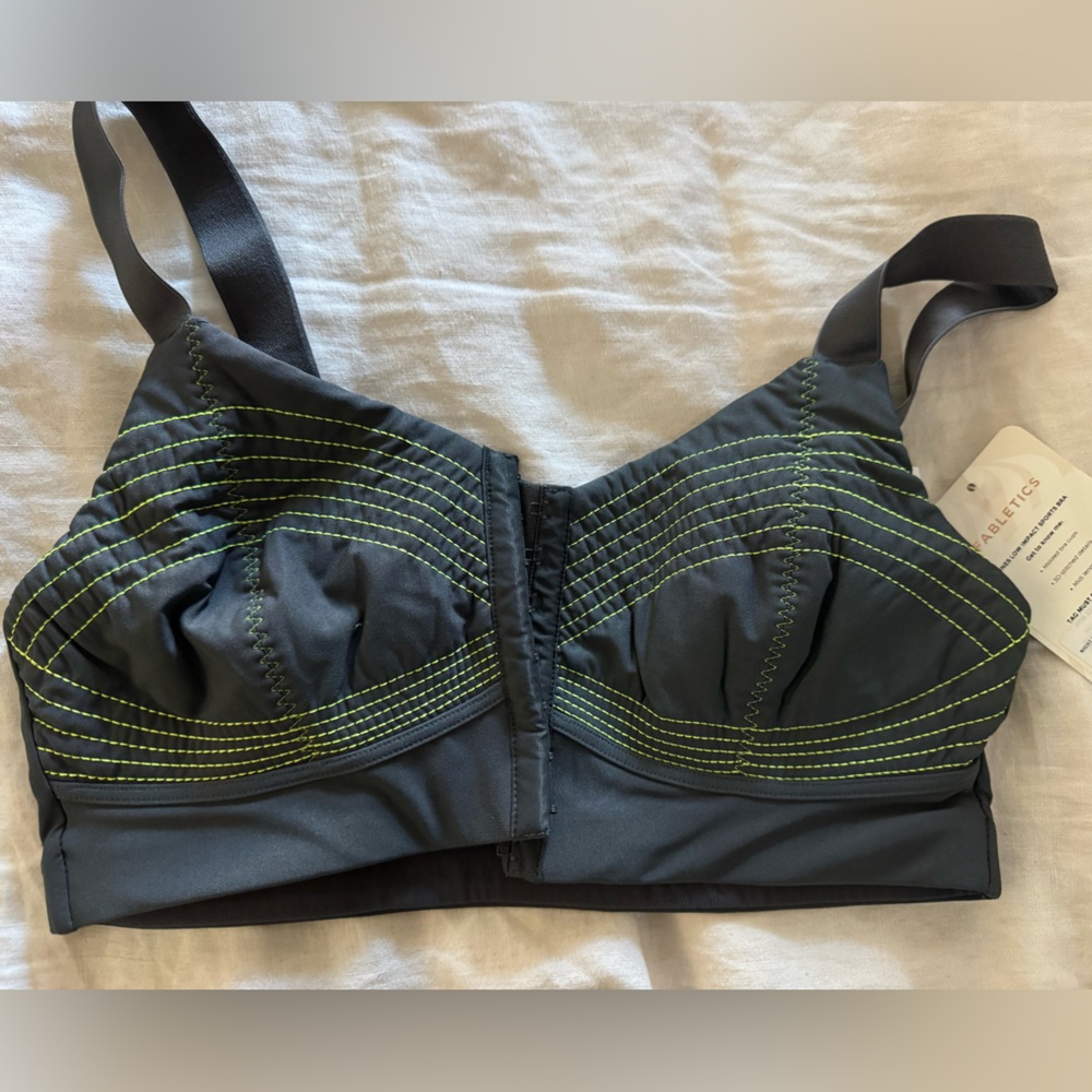 Fabletics Night Shade and Neon Sports Bra